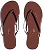 Color:Heat Wave - Image 1 - Lilly Glosses Patent Leather Thong Sandals