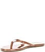Color:Heat Wave - Image 4 - Lilly Glosses Patent Leather Thong Sandals