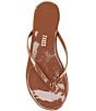Color:Heat Wave - Image 5 - Lilly Glosses Patent Leather Thong Sandals