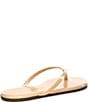 Color:Linen - Image 2 - Lilly Glosses Patent Leather Thong Sandals