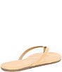 Color:Cocobutter - Image 2 - Lilly Nudes Matte Leather Thong Sandals