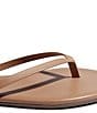 Color:Cocobutter - Image 4 - Lilly Nudes Matte Leather Thong Sandals
