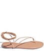 Color:Purdy - Image 2 - Roe Leather Ankle Wrap Sandals