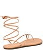 Color:Purdy - Image 3 - Roe Leather Ankle Wrap Sandals