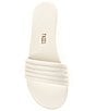 Color:Cream - Image 5 - Serena Leather Slide Sandals