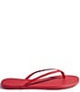 Color:NO.19/Red - Image 2 - Lilly Pigments Leather Thong Sandals