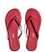 Color:NO.19/Red - Image 6 - Lilly Pigments Leather Thong Sandals