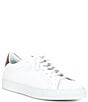 Color:Bianco/Tan - Image 1 - Men's Carlin Leather Sneakers