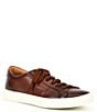 Color:Brandy - Image 1 - Men's Colton Leather Lace-Up Sneakers