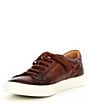 Color:Brandy - Image 4 - Men's Colton Leather Lace-Up Sneakers