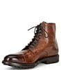 Color:Brandy - Image 4 - Men's Leather Lace-Up Burkett Boots