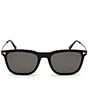 Color:Black/Smoke - Image 2 - Men's Arnaud 53mm Wayfarer Polarized Sunglasses