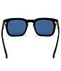 Color:Black/Blue - Image 4 - Men's Dax 48mm Square Polarized Sunglasses