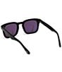 Color:Black/Smoke - Image 2 - Men's Dax 48mm Square Sunglasses