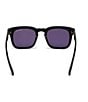 Color:Black/Smoke - Image 4 - Men's Dax 48mm Square Sunglasses