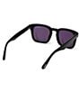 Color:Black/Smoke - Image 5 - Men's Dax 48mm Square Sunglasses