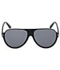Color:Black - Image 2 - Men's Dimitry 59mm Aviator Polarized Sunglasses