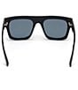 Color:Black/Smoke - Image 4 - Men's Fausto 53mm Geometric Sunglasses