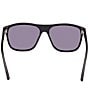 Color:Black - Image 5 - Men's Frances 58mm Square Polarized Sunglasses
