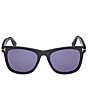 Color:Black - Image 2 - Men's Kevyn 52mm Square Sunglasses