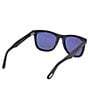 Color:Black - Image 4 - Men's Kevyn 52mm Square Sunglasses
