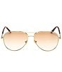 TOM FORD Unisex Clark 59mm Aviator Sunglasses - Image 2