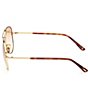 TOM FORD Unisex Clark 59mm Aviator Sunglasses - Image 3