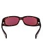 Color:Dark Havana - Image 4 - Unisex Corey 59mm Dark Havana Rectangle Sunglasses