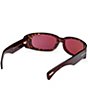 Color:Dark Havana - Image 5 - Unisex Corey 59mm Dark Havana Rectangle Sunglasses