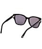 Color:Black - Image 6 - Women's Elsa 55mm Butterfly Polarized Sunglasses