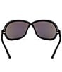 Color:Black - Image 4 - Women's Fernanda 68mm Butterfly Sunglasses