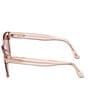 TOM FORD Women's Haylay 53mm Square Sunglasses, Color:Shiny Transparent Powder Rose/Antique Rose - Image 3