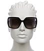 TOM FORD Women's Joanna 59mm Square Sunglasses, Color:Shiny Black/Smoke - Image 2