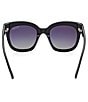 Color:Black - Image 4 - Women's Julie 52mm Geometric Sunglasses