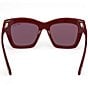 TOM FORD Women's Luna 52mm Butterfly Sunglasses, Color:Shiny Bordeaux - Image 6