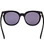 Color:Smoke Black/Smoke - Image 4 - Women's Moria 53mm Butterfly Polarized Sunglasses