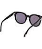 Color:Smoke Black/Smoke - Image 5 - Women's Moria 53mm Butterfly Polarized Sunglasses