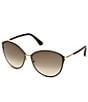 TOM FORD Women's Penelope 59mm Round Sunglasses - Image 1