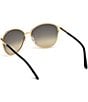 Color:Black/Gold - Image 4 - Women's Penelope 59mm Round Sunglasses