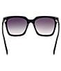 Color:Black - Image 4 - Women's Selby 55mm Square Sunglasses