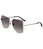 TOM FORD Women's Tara 57mm Square Sunglasses, Color:Shiny Rose Gold/Gradient Smoke - Image 1