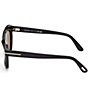 TOM FORD Women's Toni 55mm Cat Eye Polarized Sunglasses, Color:Smoke Black/Smoke - Image 3