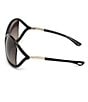Color:Black/Smoke - Image 3 - Women's Whitney 64mm Oval Sunglasses