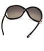 Color:Black/Smoke - Image 5 - Women's Whitney 64mm Oval Sunglasses