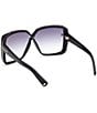 Color:Smoke Black/Smoke - Image 4 - Women's Yvonne 63mm Butterfly Sunglasses