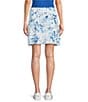 Tommy Bahama Abby Interlock Flora Fresco Peached Jersey Skort, Color:White - Image 2