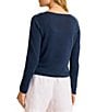 Tommy Bahama Adeline Linen Blend V-Neck Long Sleeve Button Front Cardigan - Image 2