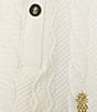 Tommy Bahama Aruba Cable Jacquard Zip Front Jacket, Color:Coconut - Image 5