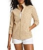 Tommy Bahama Aruba Textured Jacquard Animal Print Mock Neck Long Sleeve Jacket - Image 1