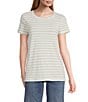 Tommy Bahama Ashby Isles Metallic Stripe Short Sleeve Shirt - Image 1